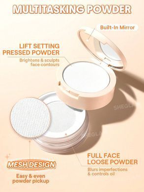 Ультратонка фіксуюча пудра Sheglam Insta-Ready Blur & Lift Duo &mdash; Translucent