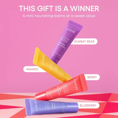 Набор бальзамов для губ LANEIGE Minis 4 On-The-Go Balms