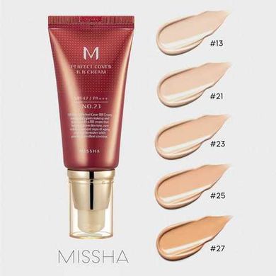 ВВ крем матирующий с идеальным покрытием Missha M Perfect Cover BB Cream SPF42 PA+++ 50 мл  тон 21