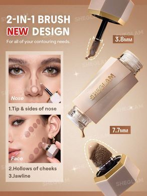 copy_Жидкий кремовый контуринг дуэт SHEGLAM Precision Sculpt Liquid Contour Duo Tawny Amber   повреждение упаковки