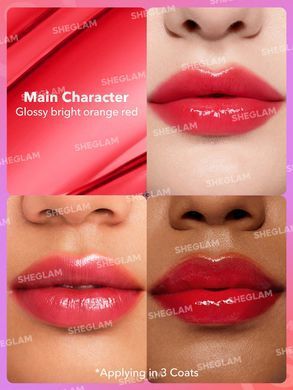 Зеркальная губная помада Sheglam Mirror Kiss High Shine Lipstick Rule Breaker  MAIN CHARACTER