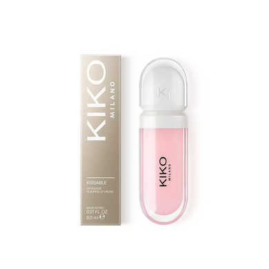 Крем-бальзам для губ с эффектом объёма Kiko Milano Kissable Lip Volume Plumping Lip Cream  01 Tutu Rose