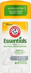 Натуральний дезодорант без запаху, алюмінію, парабенів та фталатів Arm & Hammer Essentials Natural Deodorant Unscented