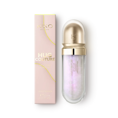 Зволожувальний крем-блиск  для  губ  з ефектом об'єму та шимером KIKO Milano Hug Couture Lip Volume Shimmery Limited Edition   01 Prisma Haze