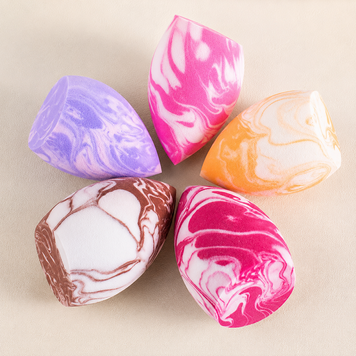 Спонж для макияжа Marble Beauty Blender капля срезанная ZIP-пакет