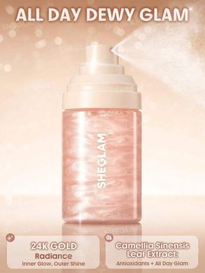Спрей-фиксатор для макияжа с перламутровым шиммером SHEGLAM Light Me Up Leuchtender Fixierspray