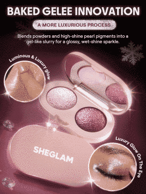 Запеченные тени-дуэт SHEGLAM Prismalight Baked Gelee Eyeshadow Duo  02 Prism Echo