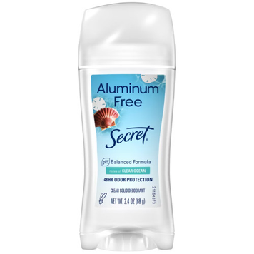 Твердий дезодорант без алюмінію Secret Aluminum Free Deodorant Clear Ocean