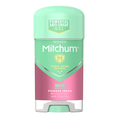 Жіночий гелевий антиперспірант-дезодорант  Mitchum Women Triple Odor Defense Gel Antiperspirant & Deodorant, Powder Fresh, 63 г