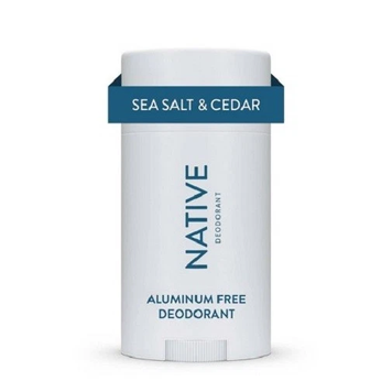 Твердый дезодорант без алюминия и спирта  Native Deodorant, Aluminum Free, for Women and Men 72 Hour Solid Stick  Sea salt & Cedar