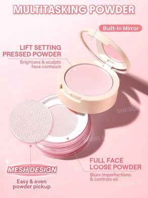 Ультратонка фіксуюча пудра Sheglam Insta-Ready Blur & Lift Duo &mdash; Bubblegum