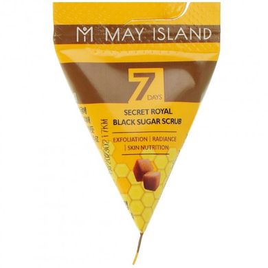 Цукровий скраб для обличчя з екстрактом меду May Island 7 Days Secret Royal Black Sugar Scrub