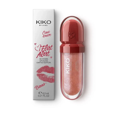 Увлажняющий блеск для губ с 3D-эффектом Kiko Milano Flirt Alert 3D Hydra Lip Gloss Limited Edition 01 Pink Vibes Only