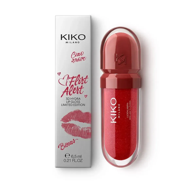 Зволожувальний блиск для губ з 3D-ефектом Kiko Milano Flirt Alert 3D Hydra Lip Gloss Limited Edition 02 Slay Berry