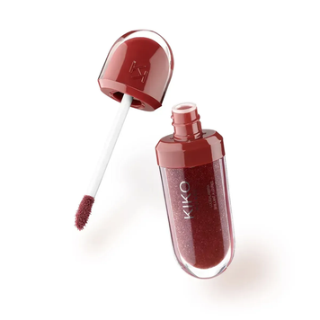 Зволожувальний блиск для губ з 3D-ефектом Kiko Milano Flirt Alert 3D Hydra Lip Gloss Limited Edition  03 Choco Flex