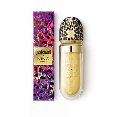 Блиск для губ Just Cavalli x KIKO MILANO 3D Hydra Lip Gloss Rebel Edition 01 Citrus Flame