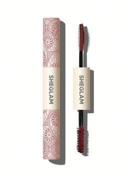 Тушь двойная для ресниц Sheglam All-in-One Volume & Length Mascara Waterproof Burgundy, 4г*2