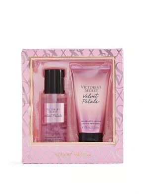 Подарочный набор спрей мист + лосьон Victoria's Secret Velvet Petals Duo Gift Set, 75 мл + 75 мл