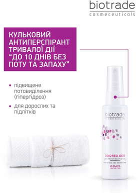 Антиперспірант-спрей тривалої дії Biotrade Odorex Deo Antiperspirant Spray &ldquo;До 10 днів без поту та запаху&rdquo;, 5 мл